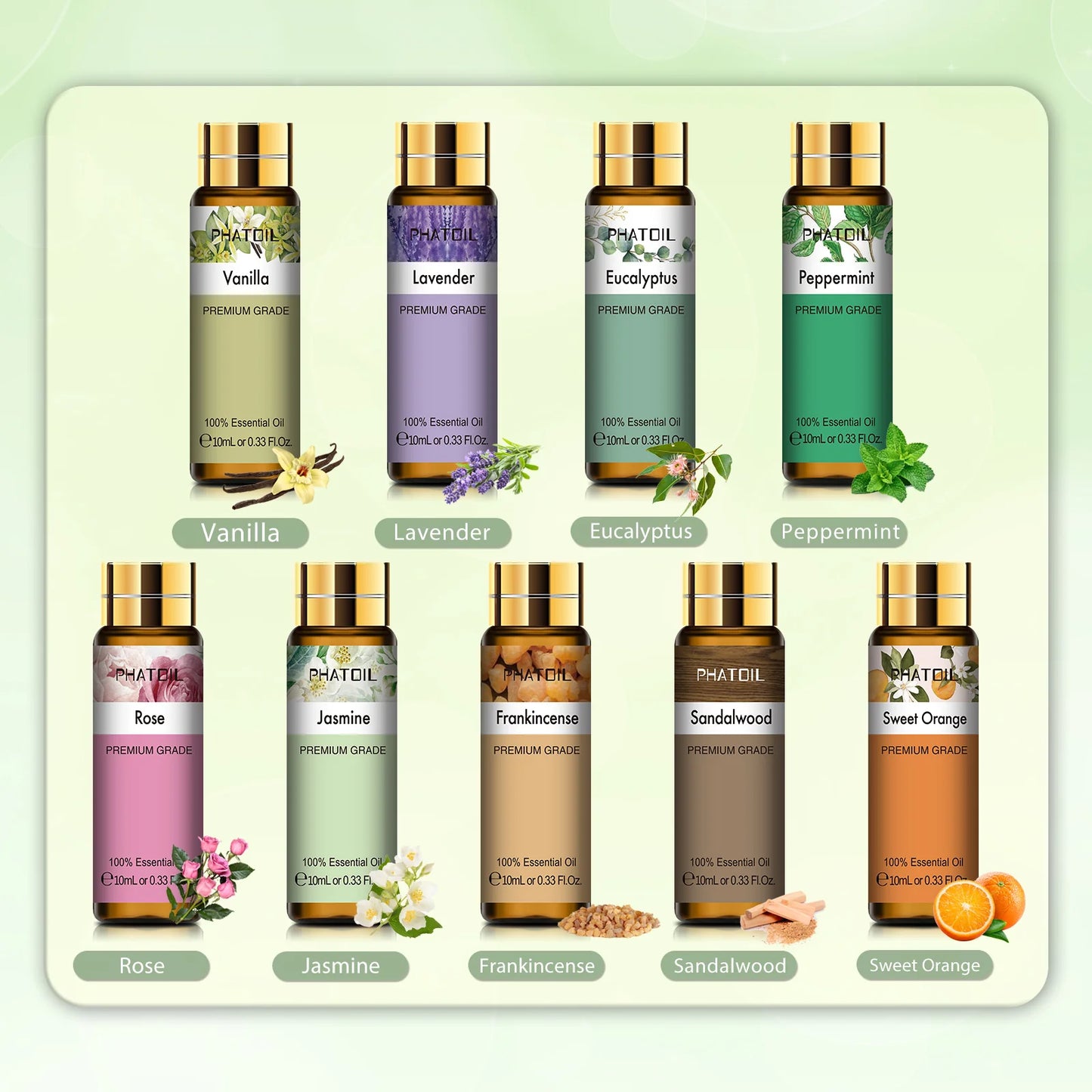 Diary Of Essential Oils Set 9Pcs x 10ML Gift Box