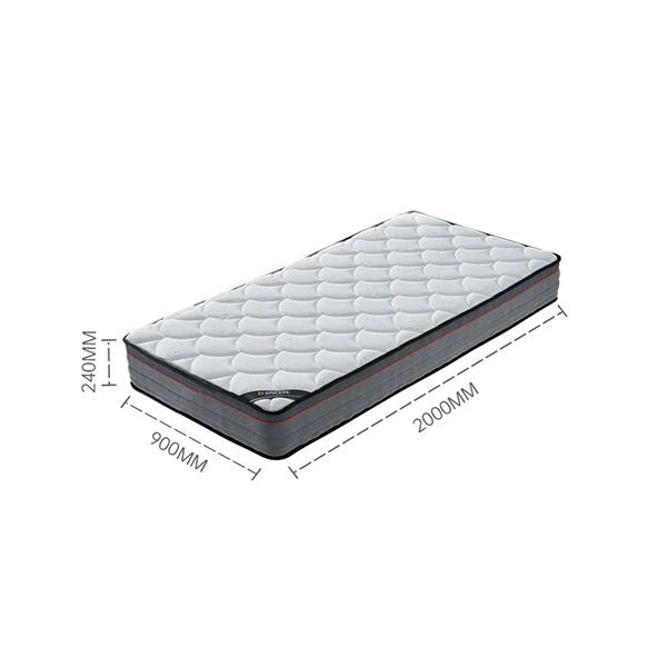 Prime-Plus 24cm Hipoallergén táskarugós ortopéd Matrac,steppelt huzattal,H3 keménység | Sincere
