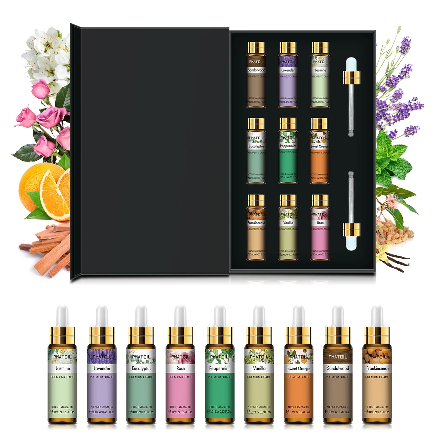 Diary Of Essential Oils Set 9Pcs x 10ML Gift Box