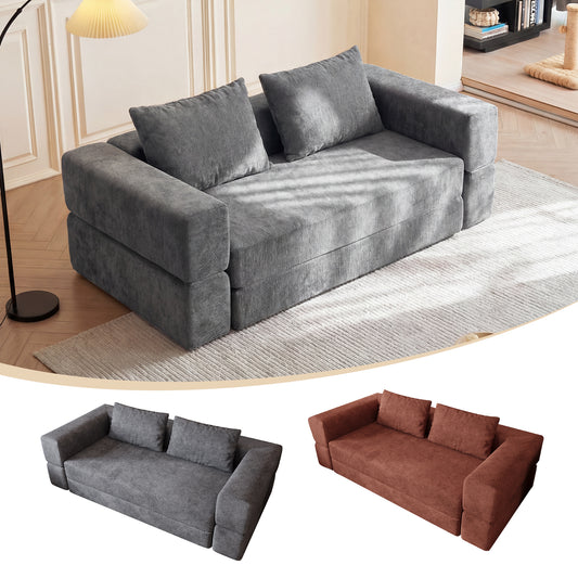 Zandea 3 funkciós összecsukható kanapé – zsenília huzattal | Sincere