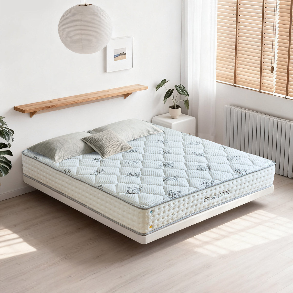 [Új model] Vega-LUX 26cm Téli/Nyári oldalú  ortopéd táskarugós Matrac, 7 komfortzónás, H3 keménység | Sincere