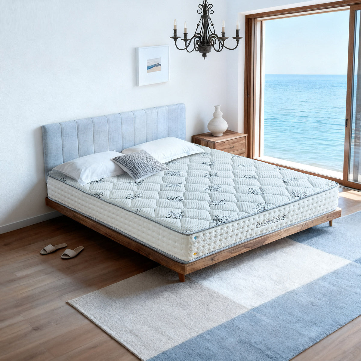 [Új model] Vega-LUX 26cm Téli/Nyári oldalú  ortopéd táskarugós Matrac, 7 komfortzónás, H3 keménység | Sincere