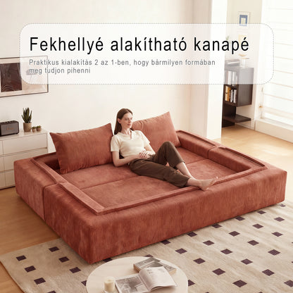 Zandea 3 funkciós összecsukható kanapé – zsenília huzattal | Sincere