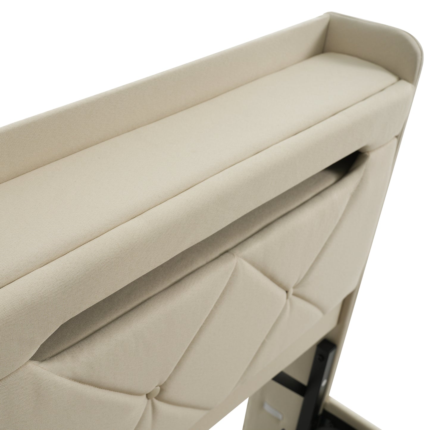 Polsterbett ágykeret, tároló fejtámlával, USB- és Type-C portokkal, 360° LED-világítással | Sincere