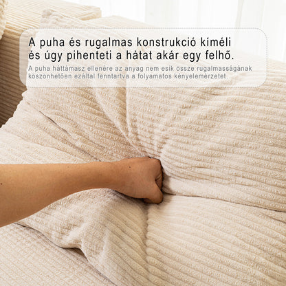 Cordelia sarokkanapé ággyá alakítható  fekvőrésszel – kordbársony huzattal | Sincere