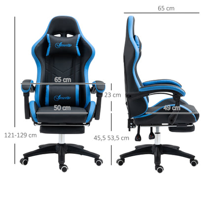 SkyLine - Gamer szék lábtámasszal és párnákkal | Sincere