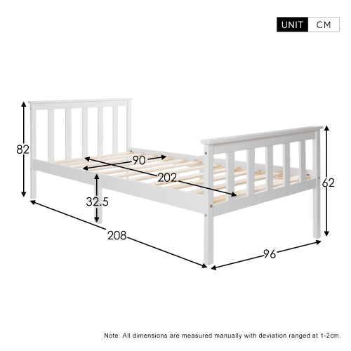 Breeze – minimalista tömörfa ágy ágyráccsal | Sincere
