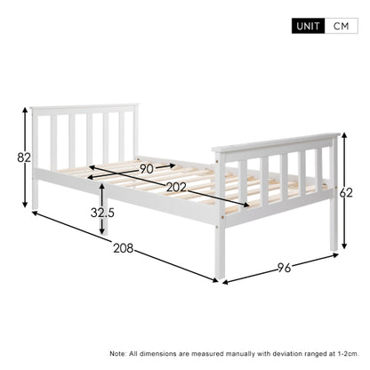 Breeze – minimalista tömörfa ágy ágyráccsal | Sincere