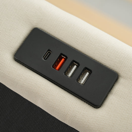 Polsterbett franciaágy, tároló fejtámlával, USB- és Type-C portokkal, 360° LED-világítással | Sincere