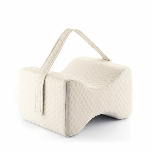SleepSupport – Testtartást támogató memóriahab térd- és lábpárna rögzítőpánttal | Sincere