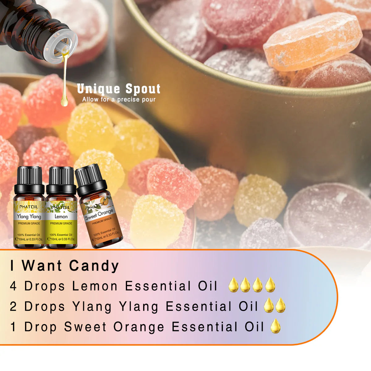 Édes Receptek Illóolaj Készlet – 6 x 10 ml