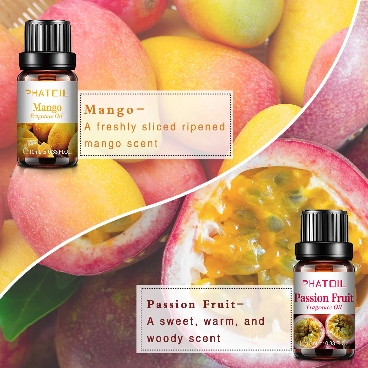 Gyümölcsillat Kollekció – Illatolaj Készlet (6 x 10 ml)