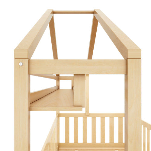 Junior SkandiHáz – tömör fenyő házikó ágy fiókokkal | Sincere