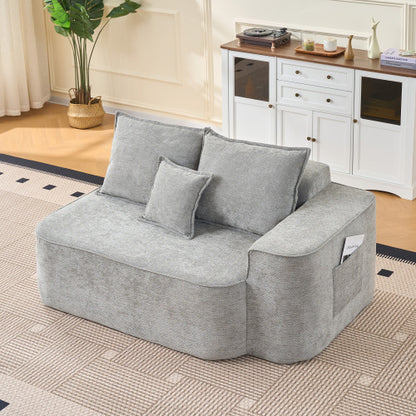 SoftNest Duo – kétszemélyes kanapé párnával és oldalzsebekkel | Sincere