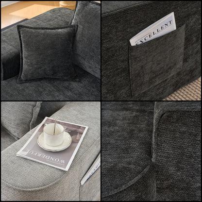 SoftNest Duo – kétszemélyes kanapé párnával és oldalzsebekkel | Sincere