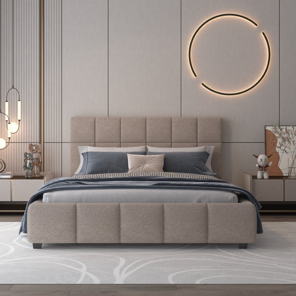 Velora 160×200 cm – Prémium szövettel bevont ágyneműtartós ágykeret | Sincere