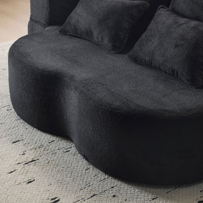 Queen plüss futon kanapéágy, nagy sűrűségű habbal, módosítható kialakítással | Sincere