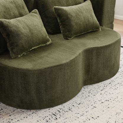 Queen plüss futon kanapéágy, nagy sűrűségű habbal, módosítható kialakítással | Sincere