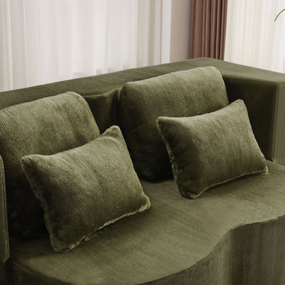 Queen plüss futon kanapéágy, nagy sűrűségű habbal, módosítható kialakítással | Sincere