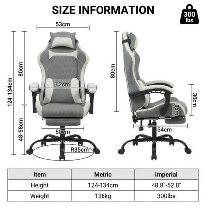 EvoGray Gamer- és irodai szék ergonomikus kialakítással | Sincere